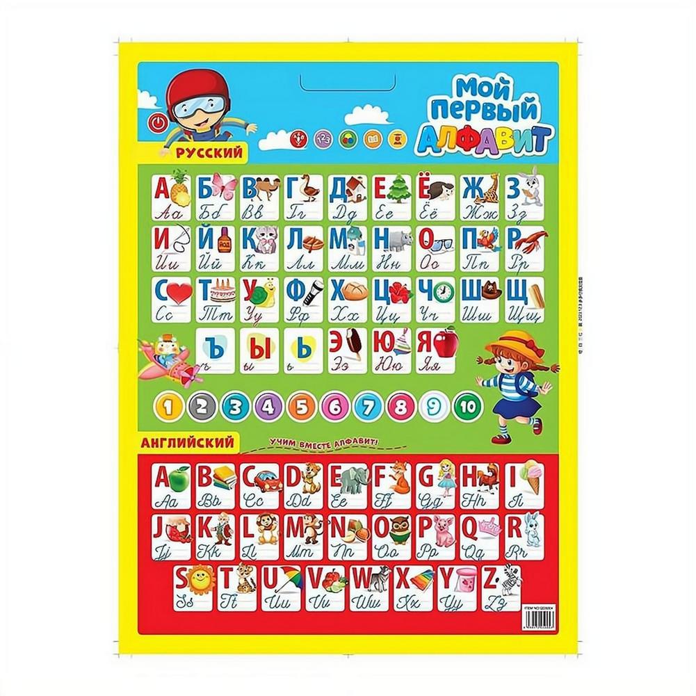 Kids Education Music - Rosyjska Elektroniczna Interaktywna Tablica Alfabetu Ścienna