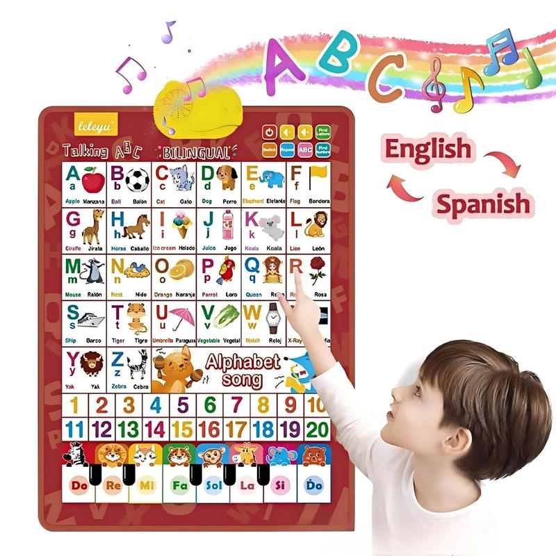 Kids Educational Posters - Interaktywny plakat edukacyjny dla dzieci, dwujęzyczny