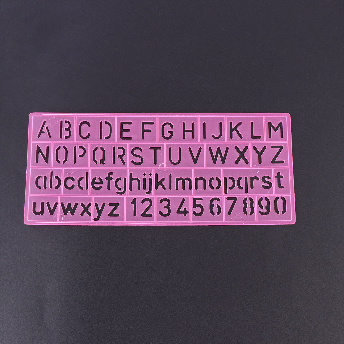 Kids Education Alphabet Numbers - 4 szt. Plastikowe linijki do graffiti,