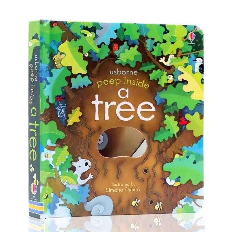 Kids Early Education Books - Usborne Podglądając wewnątrz drzewa: Książka z