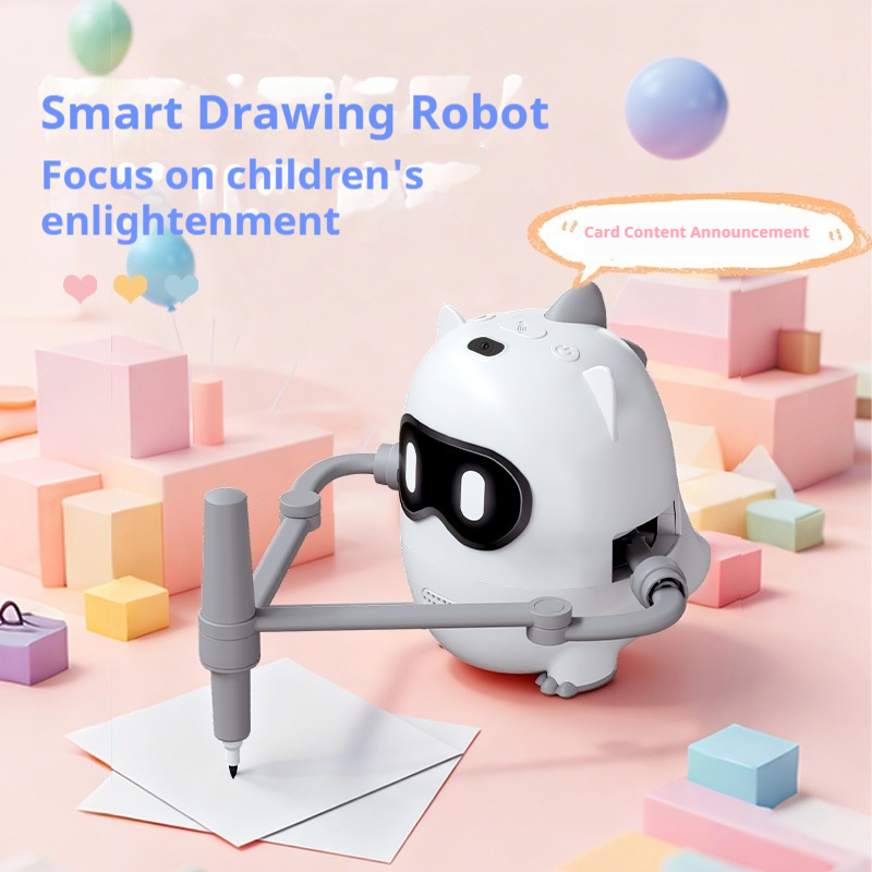 Kids Education Toy - Uniwersalny Inteligentny Robot Dinozaur do Rysowania,