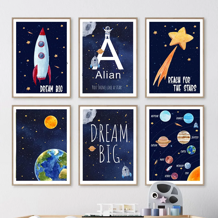 Kids Educational Posters - 1 szt. Obraz na płótnie z