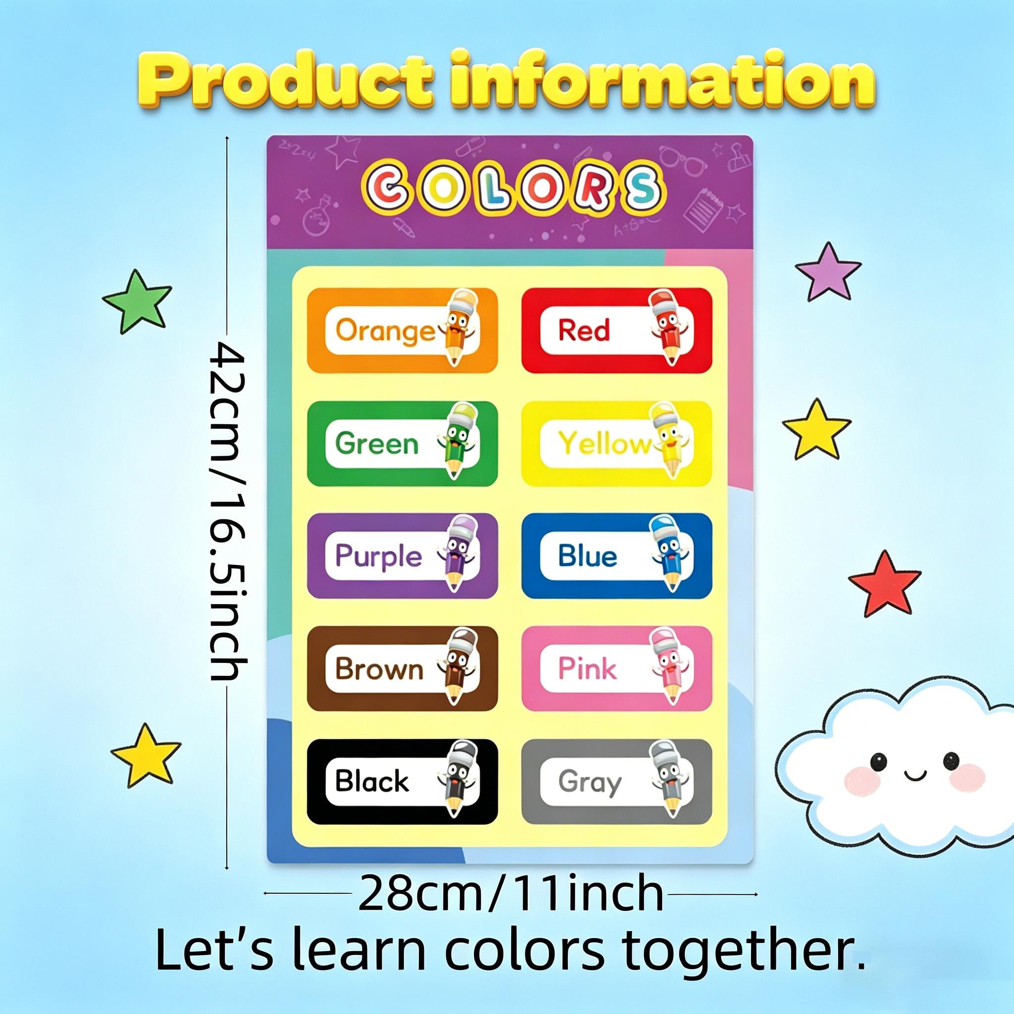 16 szt. Plakatów edukacyjnych  – Kids Education Alphabet Numbers recenzja i cena