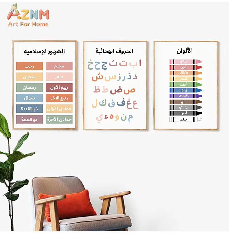 AZNM Arabskie Edukacyjne Obraz – Kids Education Alphabet Numbers recenzja i cena