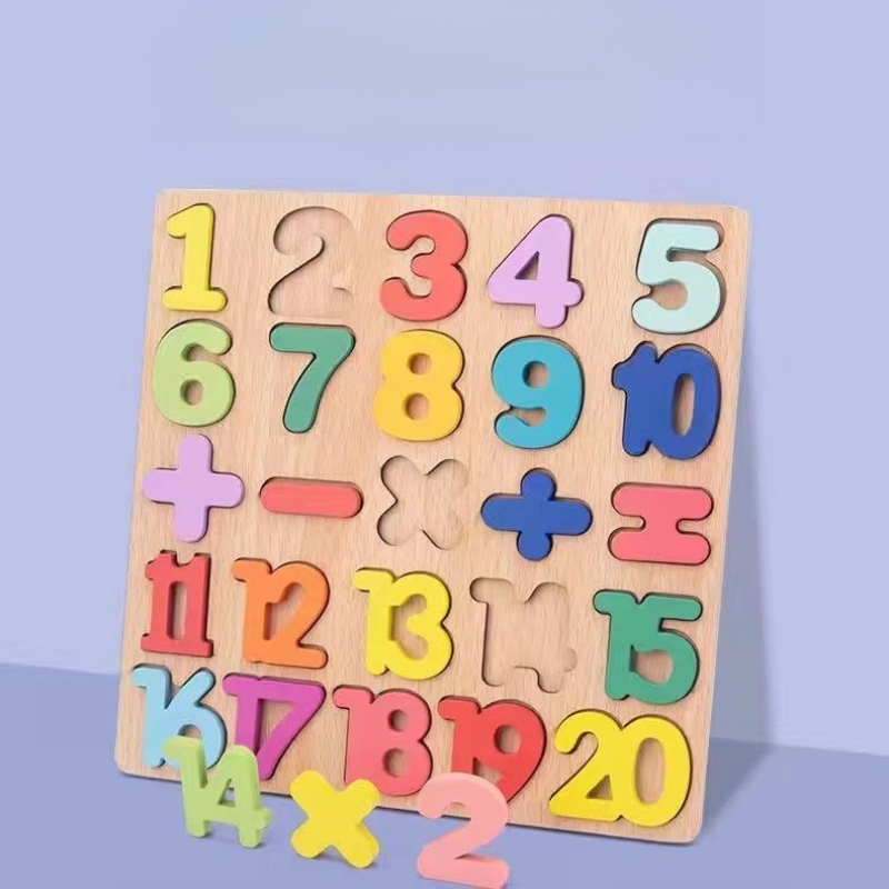 Drewniana tablica z alfabetem, – Kids Education Alphabet Numbers recenzja i cena