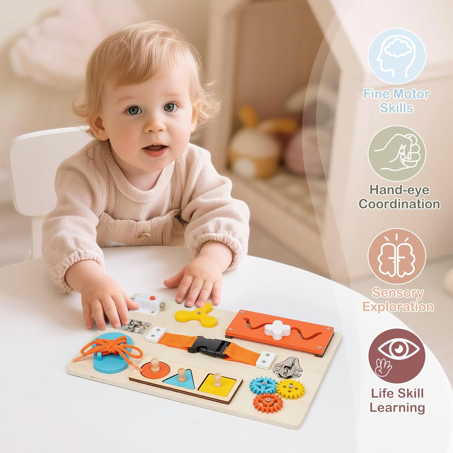 Tablica Manipulacyjna Montesso – Kids Education Activities recenzja i cena