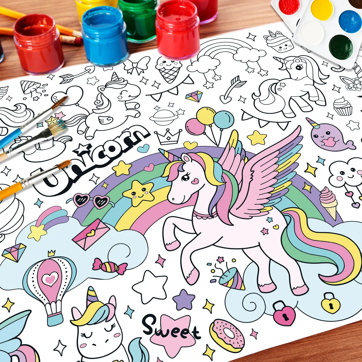 Nowe kolorowanki z jednorożcam – Kids Educational Posters recenzja i cena